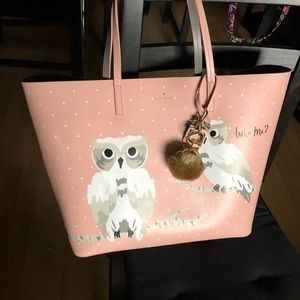 Kate spade pink large tote bag. Slightly used
